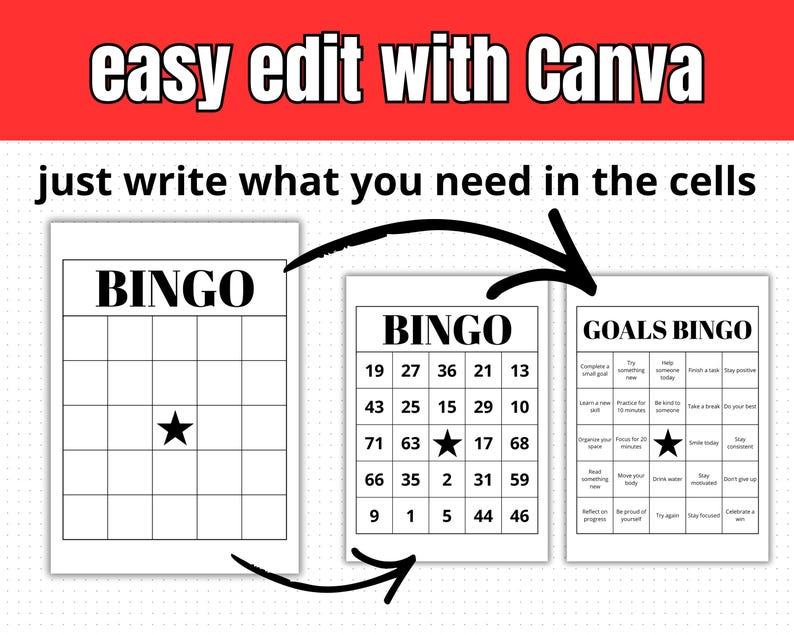 Editable Bingo Template Canva, Custom Bingo Cards 1–75, US Letter ...