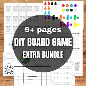 DIY-bordspelkit – bewerkbare sjablonen (pdf)