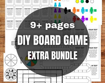 DIY Board Game Kit – Editable Canva Templates (PDF)
