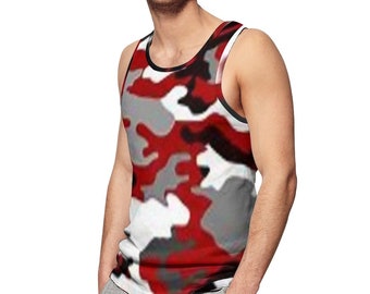 Red Camouflage Men's Tank