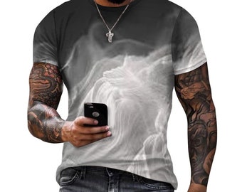 Smokey Design Men Cotton T-shirt