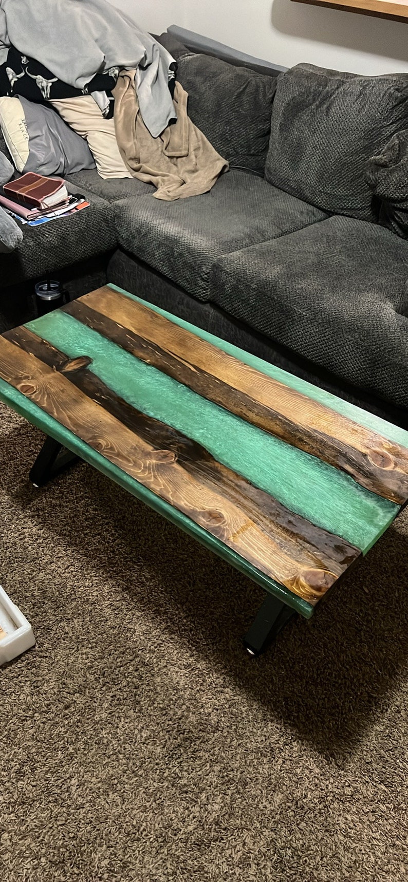 Wood/epoxy Coffee Table - Etsy