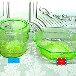 Pick Your Glow! Vintage Uranium / Vaseline Glass Collection - Brilliant UV Reactive Depression Era Treasures