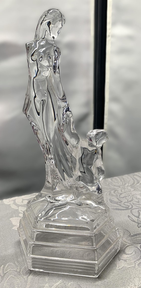 Collectable RCR Royal Crystal Rock Mother and Child Art Glass