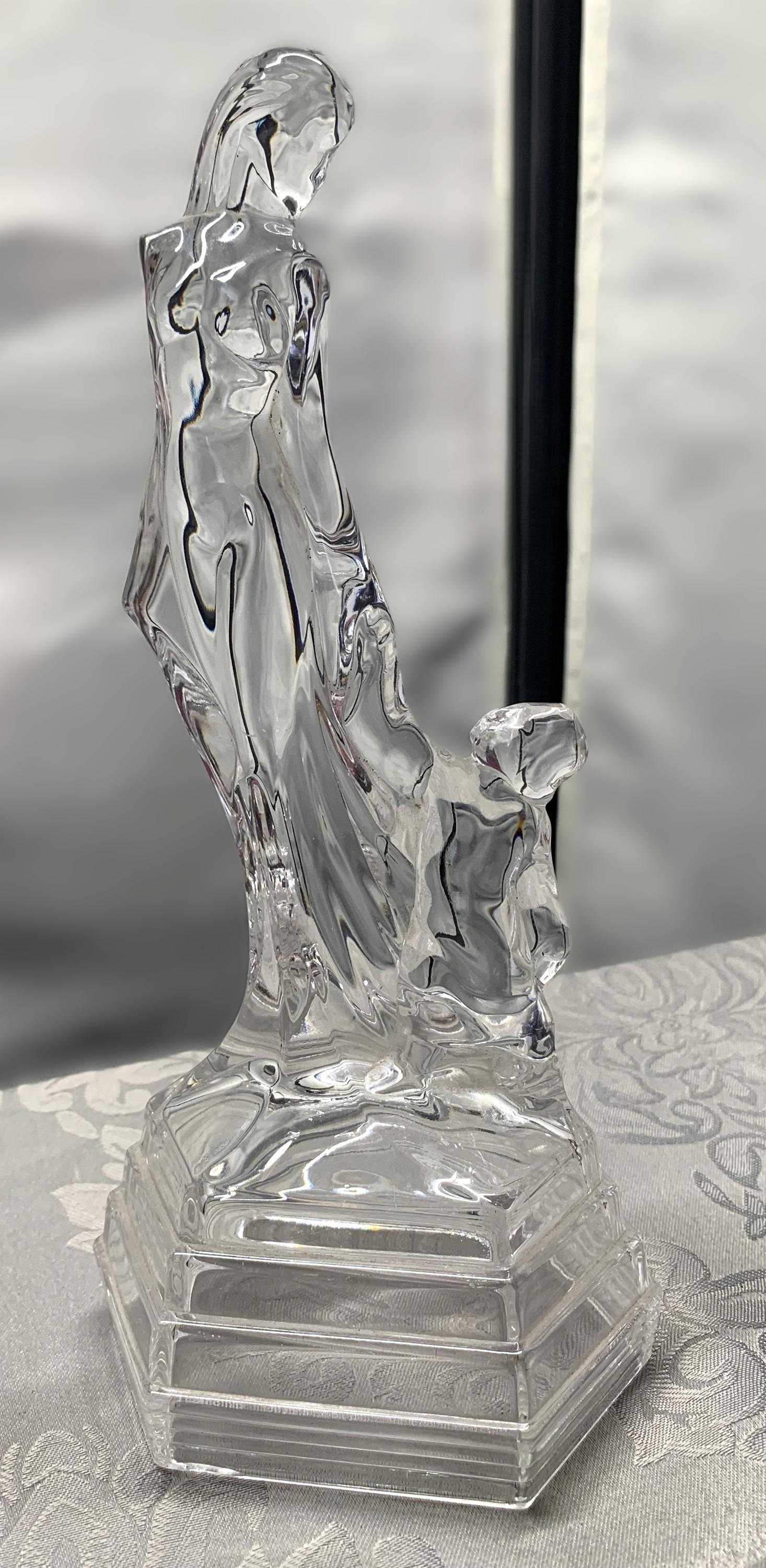 Collectable RCR Royal Crystal Rock Mother and Child Art Glass