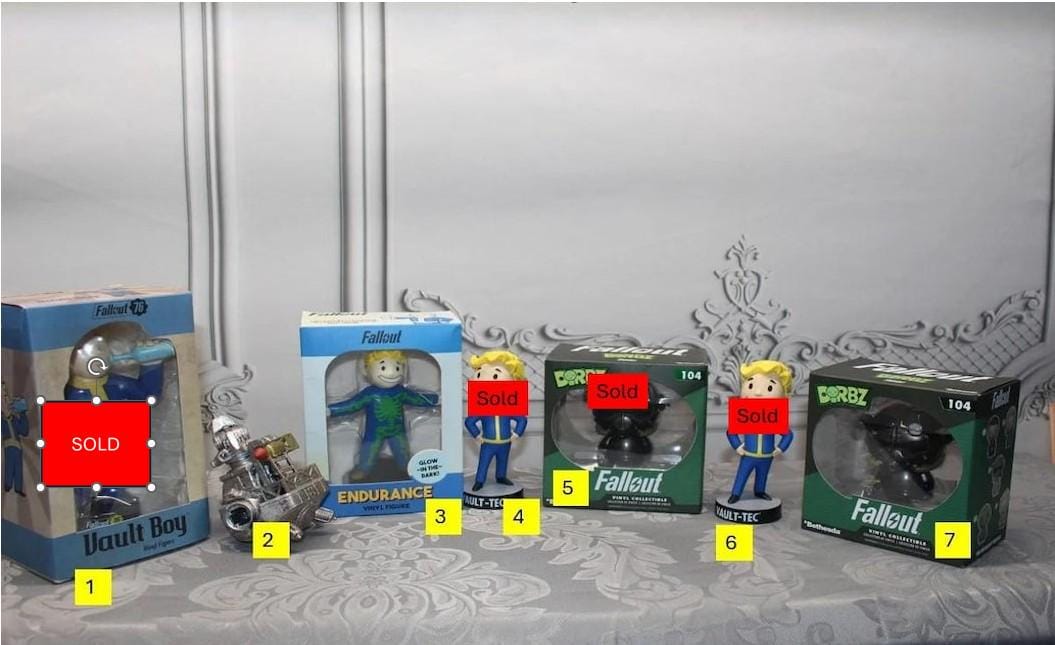 3 items left!  Choice of Fallout Collectable Bobble Heads and More