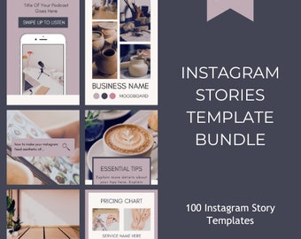 Templates for Instagram, Canva Templates, Social Media Templates, Editable Instagram Story, Instagram Templates for Stories Canva