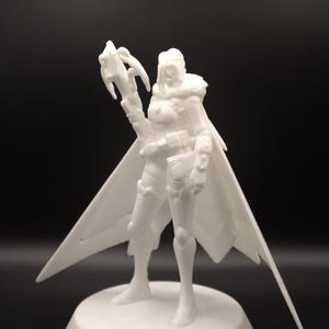 Estatua impresa en 3D inspirada en Freja / Arte de fan de Overwatch coleccionable