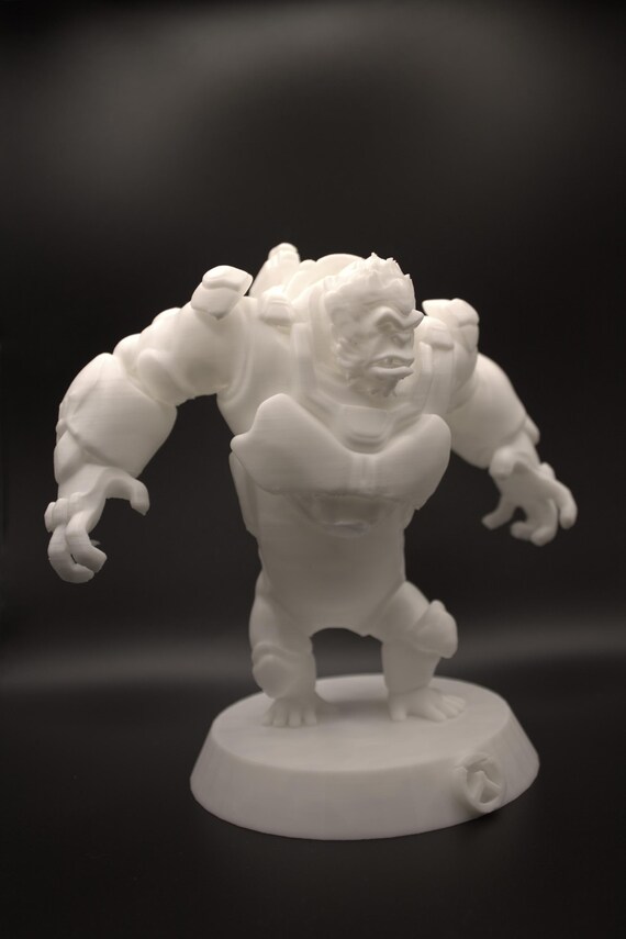 3D Printed Statue Inspired by Winston Overwatch Fan Art