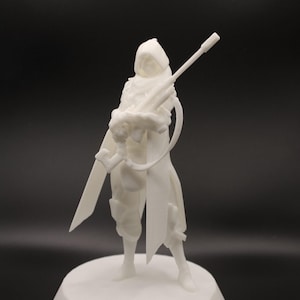 Estatua impresa en 3D inspirada en Ana / Arte de fan de Overwatch coleccionable