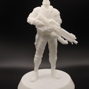 3D Printed Statue Inspired by Soilder:76 | Overwatch Fan Art Collectible