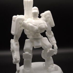 Statue imprimée en 3D inspirée de Bastion | Overwatch Fan Art à collectionner