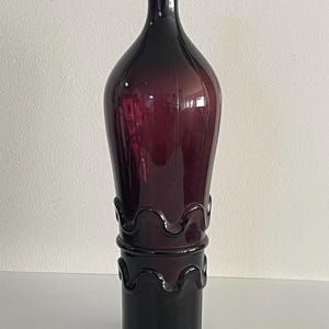 Vtg 15” Amethyst Empoli Rossini Genie Bottle