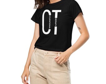Camiseta de terapia ocupacional dividida contemporánea