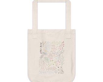 Bolso tote floral Pro Roe grande en colores apagados
