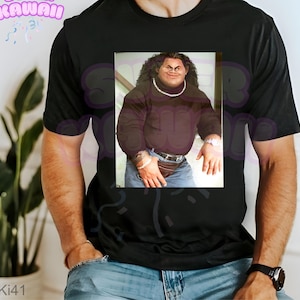 Adult T-shirt, black turtleneck and fanny pack, funny shirt, gift for him KI41