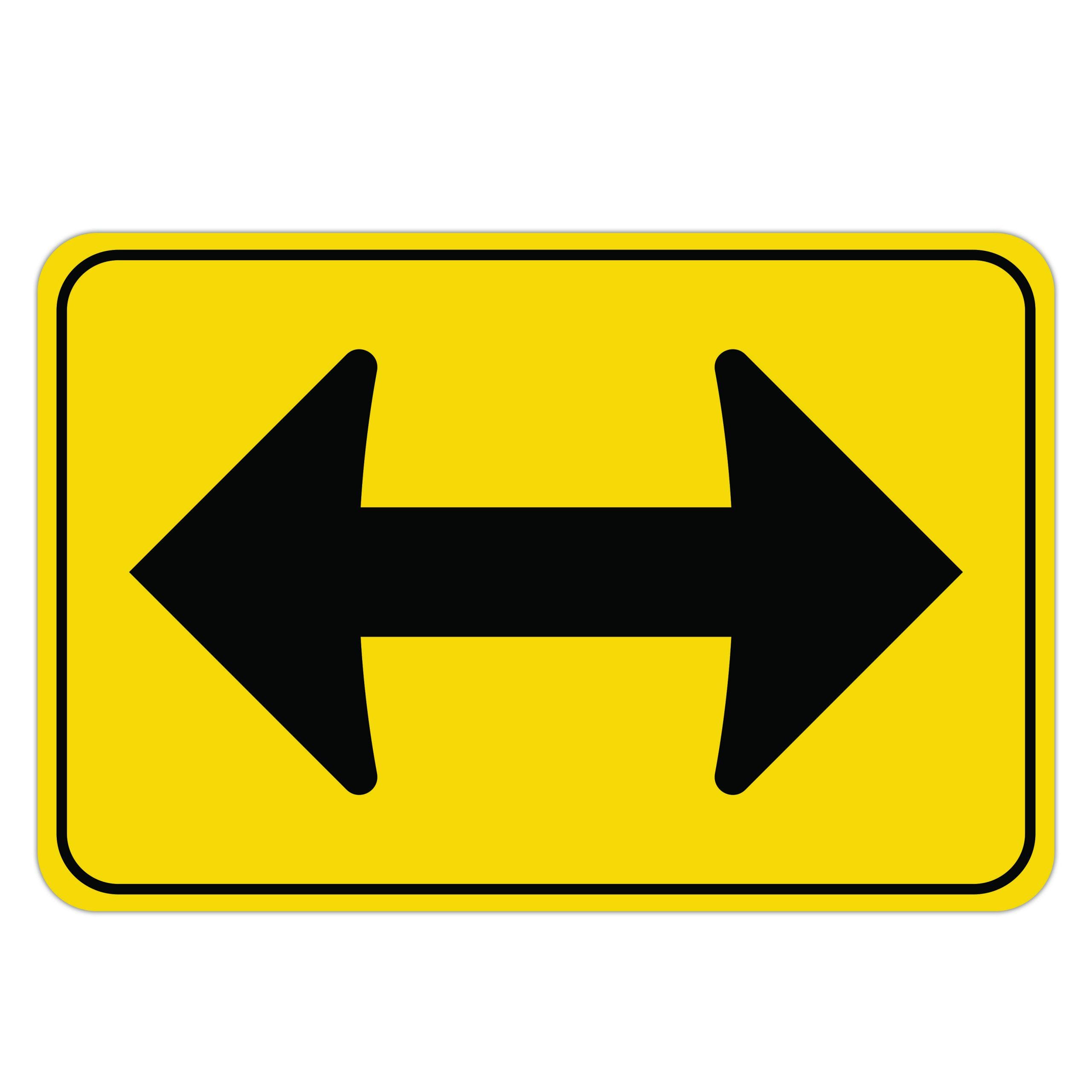 DIRECTIONAL SIGN LEFT or Right, Aluminum Sign, Metal Sign, Street Sign ...