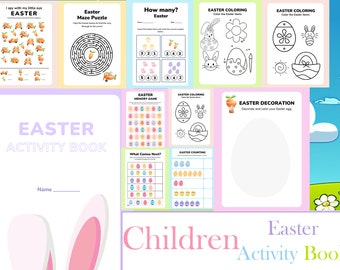 Fun Children Easter Bunny Activity Book