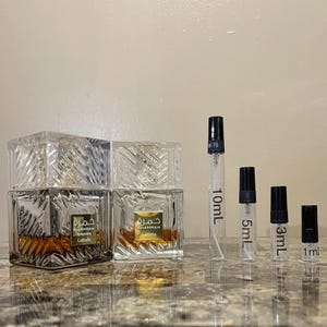 Lattafa Khamrah \ Lattafa Khamrah Qahwa Eau De Parfum 1mL | 3mL | 5mL | 10mL Travel/Sample Size Bundle