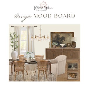 Custom Interior Design Mood Board | Room Design Concept And Color Palette | Furniture Layout And Shopping List | Virtual Room Makeover