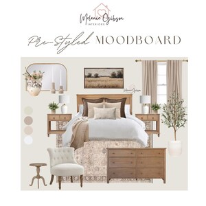 Tablero de inspiración sobre diseño de dormitorio de estilo rústico: ¡compra el look!
