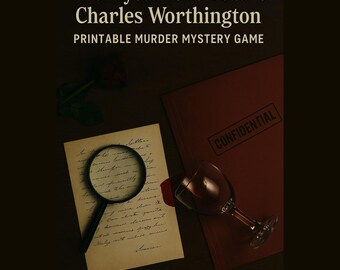 Worthington Manor Murder Mystery Game, Interactive Detective Case (PDF)
