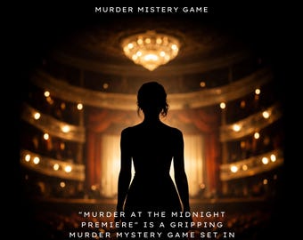 Murder Mystery Date Night Game, Play Detective, Solve Cases (PDF)