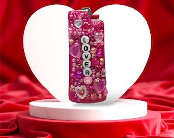 PINK  “Lover”  junk Bic lighter