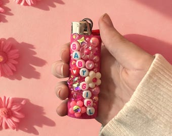 PINK  “baby girl” junk lighter
