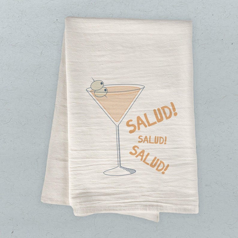 Salud - Paño de cocina de algodón, paño de cocina de saco de harina, decoración de cocina, paño de cocina, 68 x 68 cm imagen 1