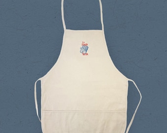 La Dolce Vita Sardines - Women's Apron, Gift for Her, Cooking Apron, Craft Apron, Adult Fit