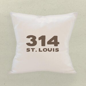 Bold Area Code and City Custom - Square Canvas Pillow, Home Decor, Decorative Pillow, Throw Pillow, Custom Pillow, 18" x 18"