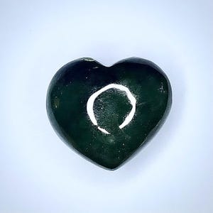 2.5” Nephrite Jade Heart Carving | 188g | Crystal Decor