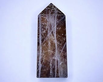 Obelisco de cuarzo dendrítico de 2,25 pulgadas / 41 g / Decoración de cristal / Mini torre de cristal