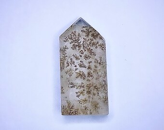 Obelisco de cuarzo dendrítico de 2 pulgadas / 26 g / Decoración de cristal / Mini torre de cristal