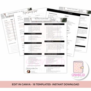 Bundel vastgoedchecklists | Vastgoedsjablonen | Checklist koper koper | Checklist opendeurdagen |