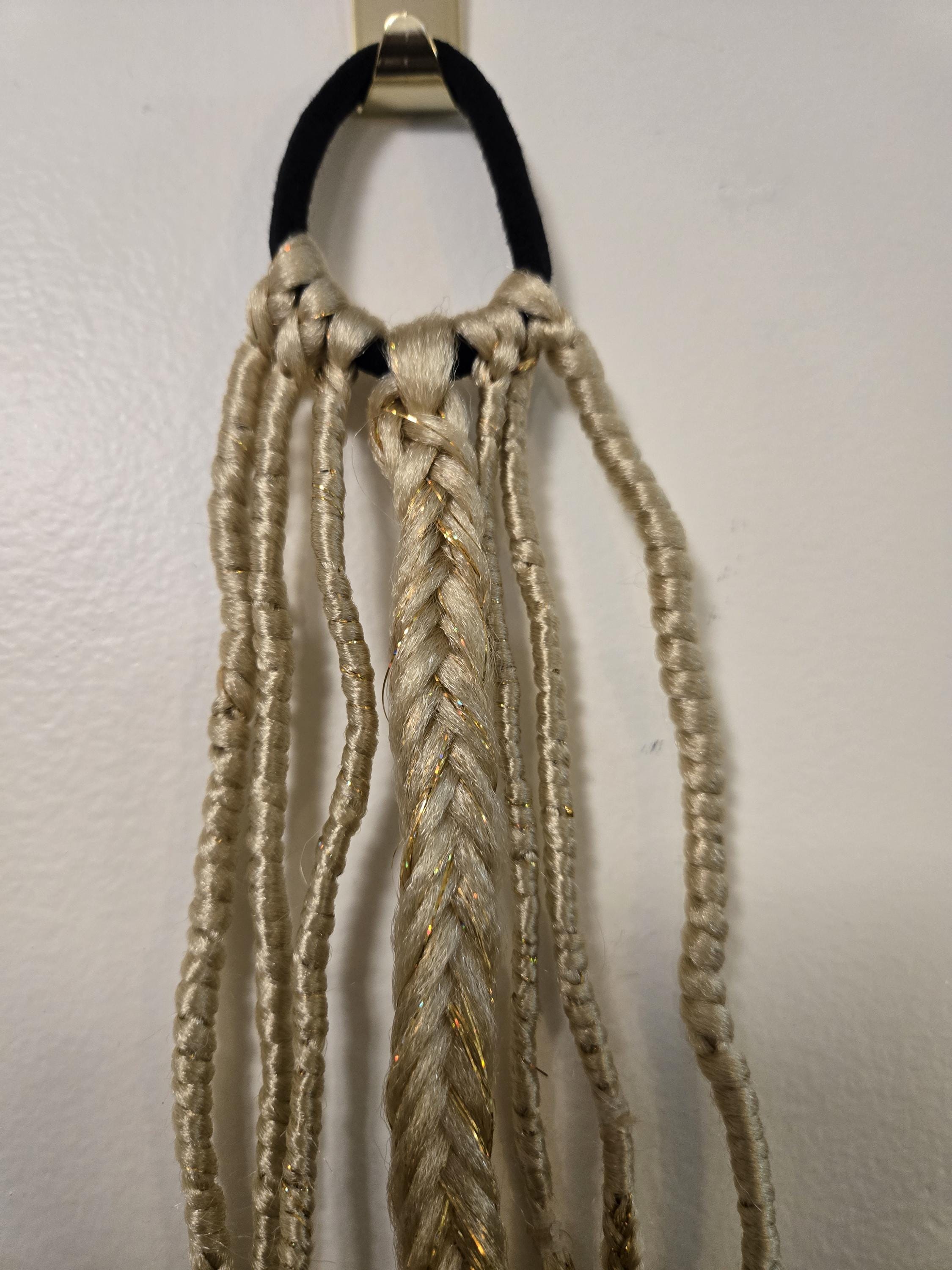 Blonde Fishtail and Half Loc Half Braid Combo Ponytail | Cosplay ...