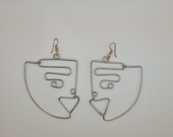 Brass Earrings, African Jewelry, Handmade Jewelry, Gift