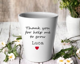 Personalized Succulent FlowerPot, Personalized Planter, Mother's Day Succulent Plant, Birthday Gifts, Gift for Her, Mother's Day Gifts