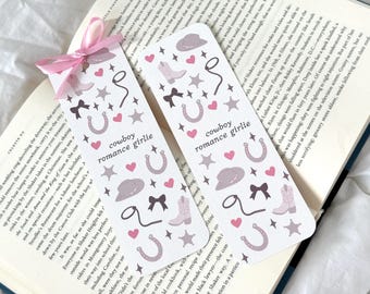 Cowboy Romance Girlie Coquette Bookmark