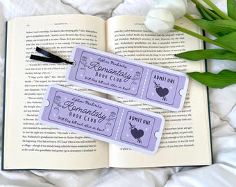 Romantasy Bookclub Ticket Bookmark | Fantasy Romance