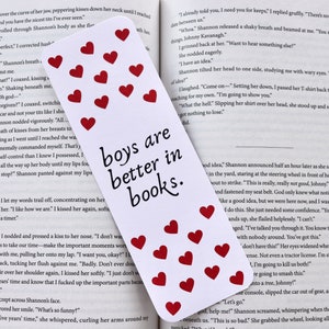 Boys Are Better In Books Coquette Romance Bookmark