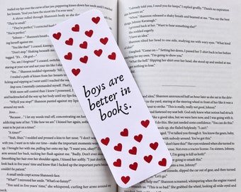 Boys Are Better In Books Coquette Romance Bookmark