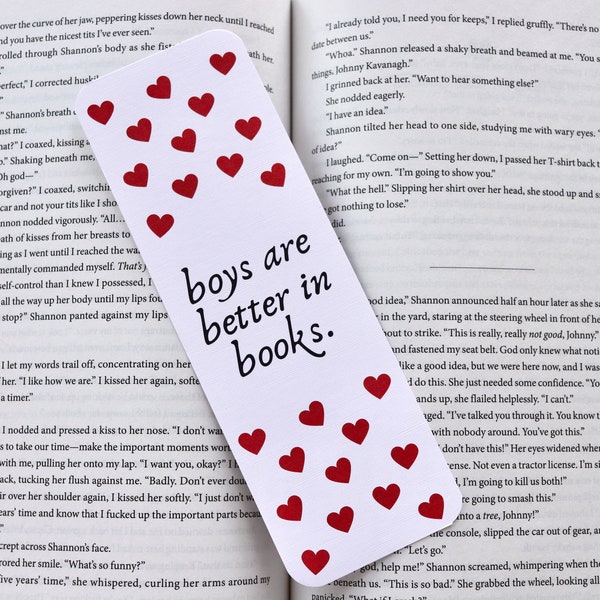 Les garçons sont meilleurs dans les livres Marque-page Coquette Romance