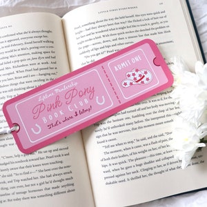 Pink Pony Book Club Bookmark CR Inspired Fanmade