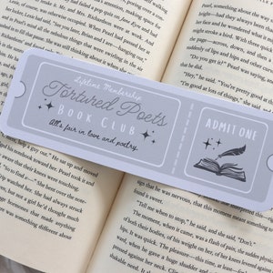 Tortured Poets Inspired Book Club Ticket Bookmark image 3