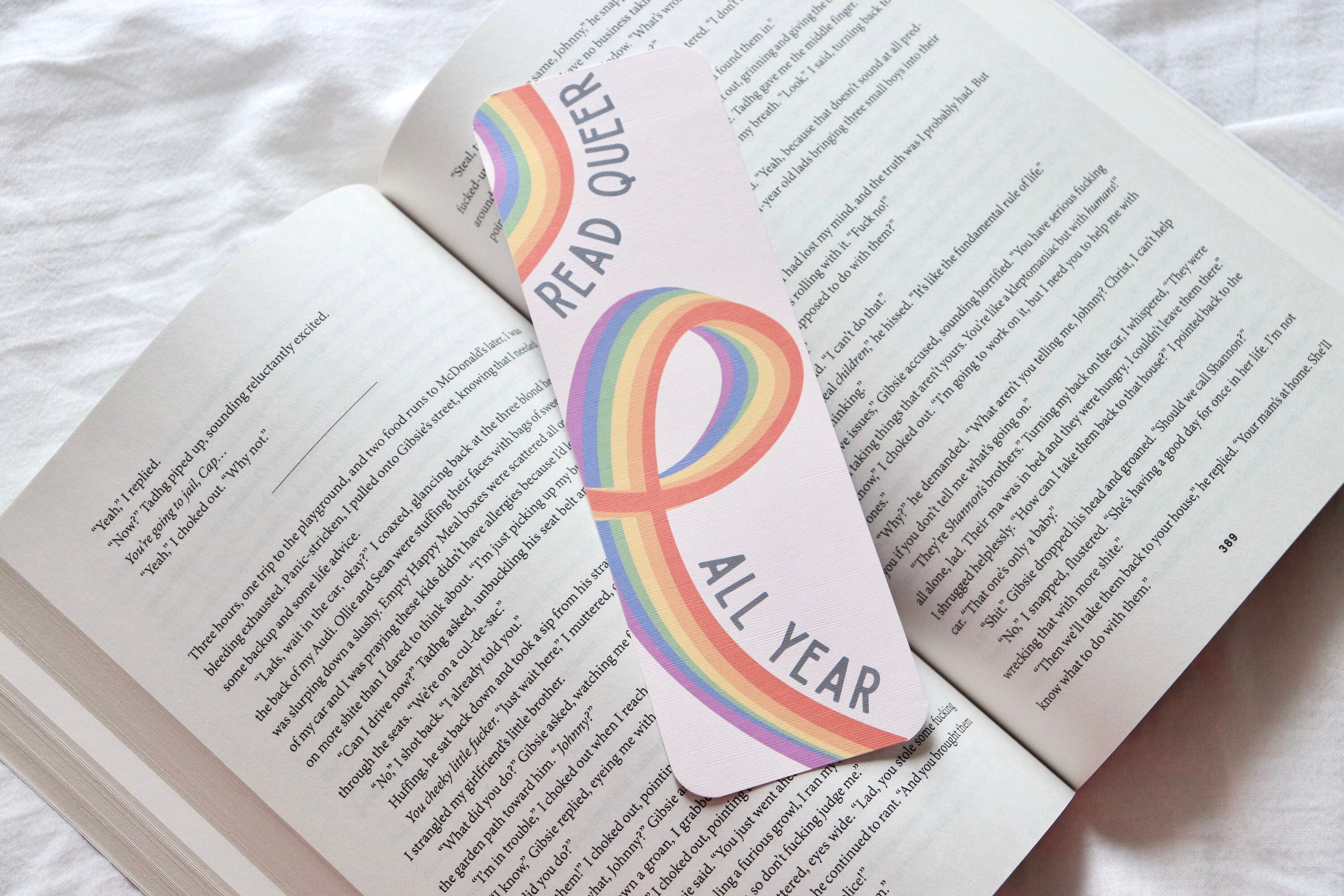 Read Queer All Year LGBTQ+ Bookmark