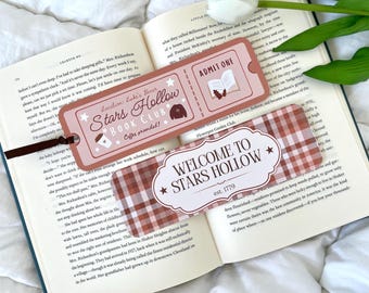 GG Inspired Fall Autumn Bookmarks | Star Hollow Bookclub Luke Diner