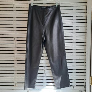 Vintage Y2K Mixit Echtleder High Rise Gerade Hose Sz16