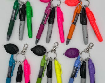 Pen set for badge reel accessory gift for nurse breakaway lanyard colorful teacher keychain gift for medical assistant badge reel pens cna